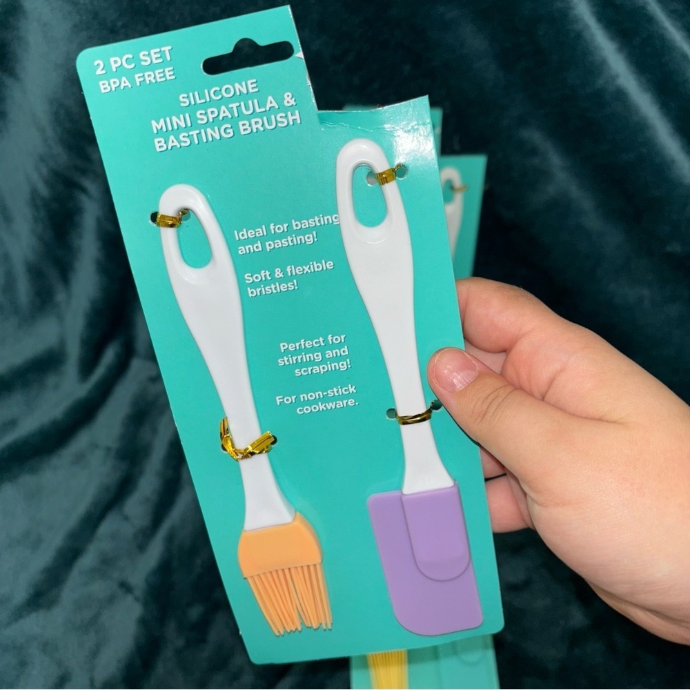 Silicone Mini Spatula and Basting Brush Set Bundle - Picture 4 of 4